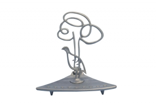 Triangle Hanukkah Menorah by Shraga Landesman by aJudaica