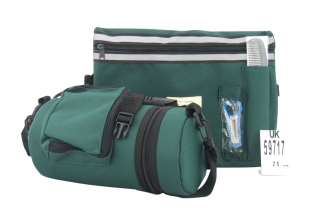 Dark Green Tefillin Carrier with Tallit bag - New by aJudaica