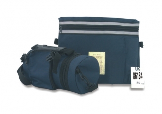 Blue Tefillin Carrier with Tallit bag by aJudaica