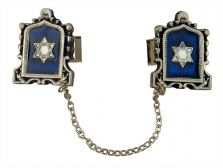 Star of David Tallit Clips by aJudaica