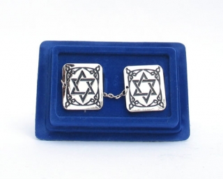 Tallit Clips - Star of David design by aJudaica