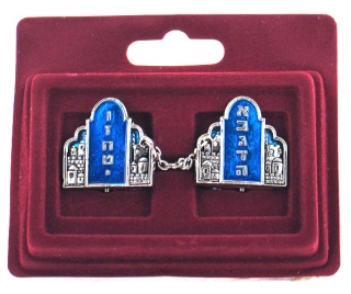Tallit Clips - Luchot Habrit by aJudaica