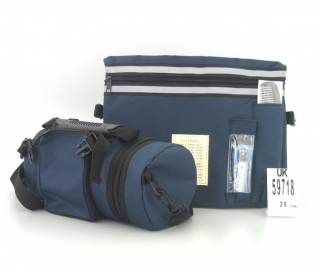Dark Blue Tefillin Carrier with Tallit bag - New by aJudaica