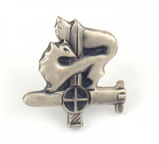 Israeli Army Lapel Pin - Givati "Orev" Symbol by aJudaica
