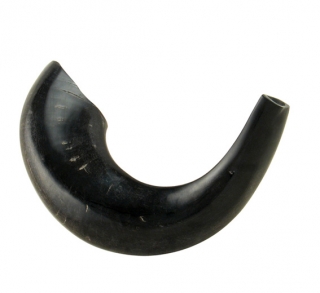 Medium Black Rams Horn Shofar - Polished by aJudaica