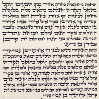 Ashkenaz Torah Scroll - Ktav Beit Yossef by aJudaica