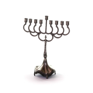 Pewter Menorah Hanukia by aJudaica