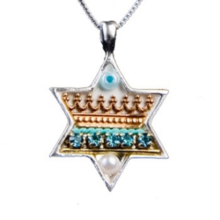 Star of David Pendant by Ester Shahaf by aJudaica