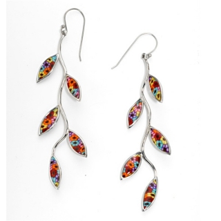 Olive Branch Earrings - Thousand Flower design by aJudaica