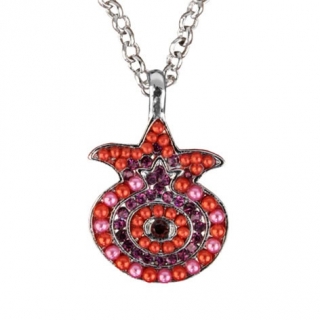 Red Pomegranate Necklace by Yair Emanuel by aJudaica