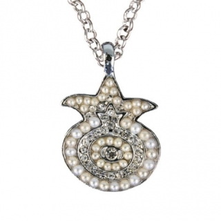 Pearl Pomegranate Necklace by Yair Emanuel by aJudaica