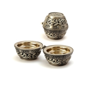 Pewter Travelling Candlesticks by aJudaica