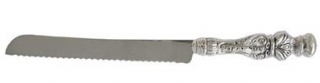 Silver plated Challah Knife by aJudaica