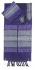Gabrieli silk Tallit Set in Purple with Silver