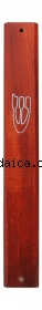 Mahogany Color Wood Mezuzah by aJudaica