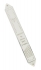 White and Silver Plastic Mezuzah