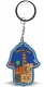 Rubber Hamsa City of David keychain