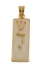 Gold Filled Enamel Mezuzah Pendant