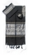 Gabrieli silk Tallit Set in Black with Silver