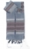 Gabrieli silk Tallit Set in Gray with Ancient Pink
