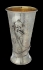 "Miriam with Tambourine" Sterling Silver Kiddush Cup