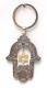 Judaic Keychain- Hamsa with Star of David