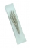 Glass Mezuzah - Silver Shin