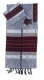Gabrieli silk Tallit Set in Gray with Red
