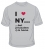 I Love N.Y. But ... T-Shirt by aJudaica