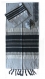 Gabrieli silk Tallit Set in Gray with Black