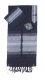 Gabrieli silk Tallit Set in Dark Blue with Silver