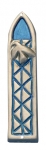 Peace Dove Turqoise Mezuzah case By Shraga Landesman