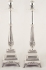 Large Silver Plated Candlesticks
