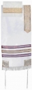 Emanuel Organza Tallit - White and Gold