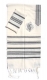 Gabrieli wool Tallit Set in White and Black