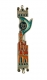 Metal Mezuzah with colorful "Jerusalem" design