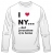 I Love N.Y. But ...  Long Sleeved T-Shirt by aJudaica
