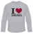 I Love Israel Long Sleeved T-Shirt by aJudaica