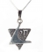 Sterling Silver Star of David with Chai Pendant