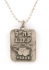 Israeli Army Dog Tag Metal Pendant - Dove of Peace