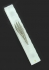 Large Glass Mezuzah with silver letter "shin"