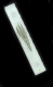 Glass Mezuzah with silver letter shin