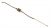 Gold color Breastplate Bracelet on Leather Cord by aJudaica