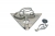 Triangle Hanukkah Menorah by Shraga Landesman by aJudaica