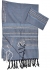 Gabrieli Cotton Tallit Set - Powder Blue with Silver