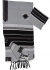 Gabrieli Cotton Tallit Set - Gray with Black
