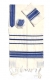 Gabrieli wool Tallit Set in White and Blue