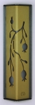 Gold Pomegranate Mezuzah Case by Shraga Landesman