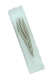 Glass Mezuzah - Silver Shin