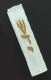 Gold letters Glass Mezuzah